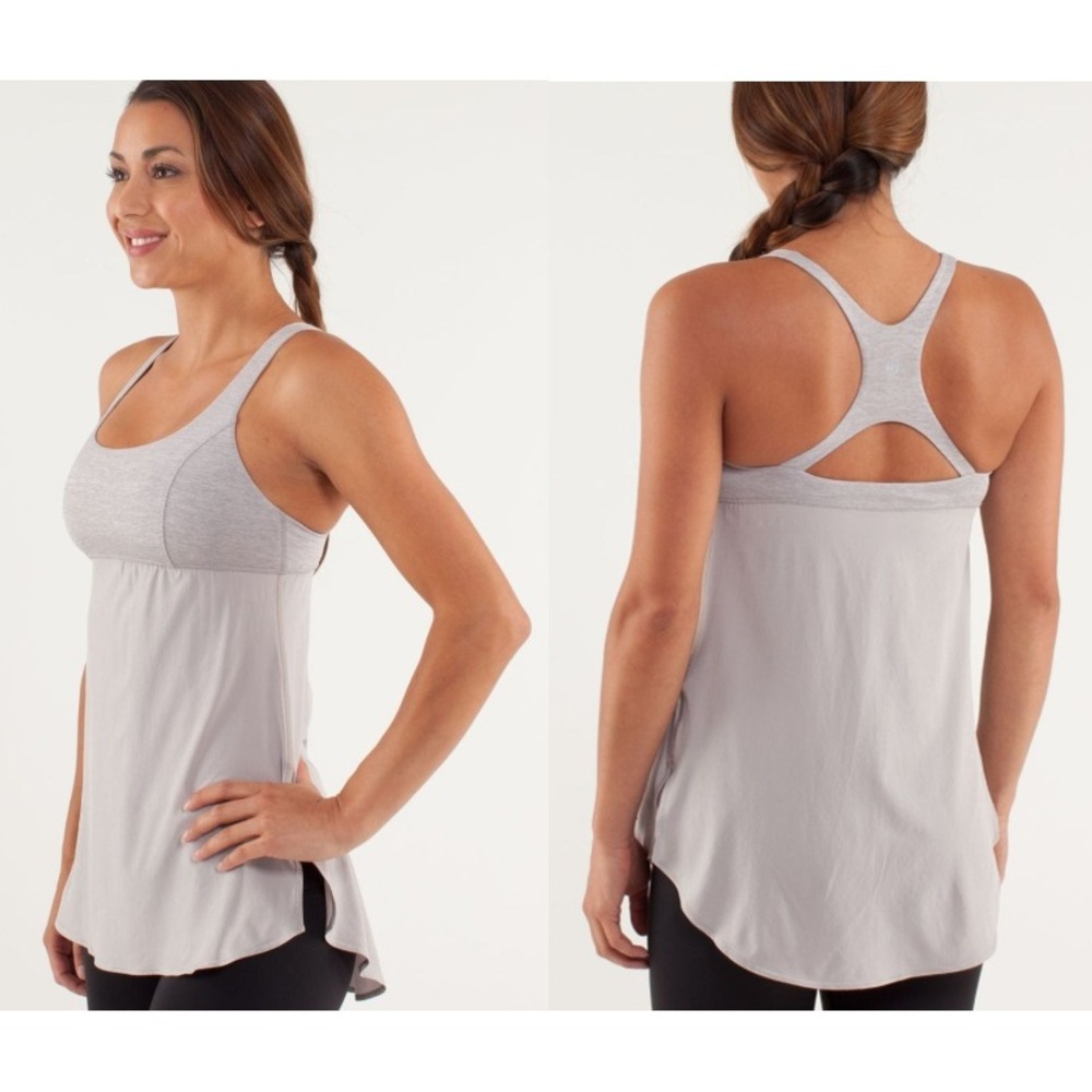 Lululemon Venus‎ Tank in Pigeon Metallic Silver Size 4